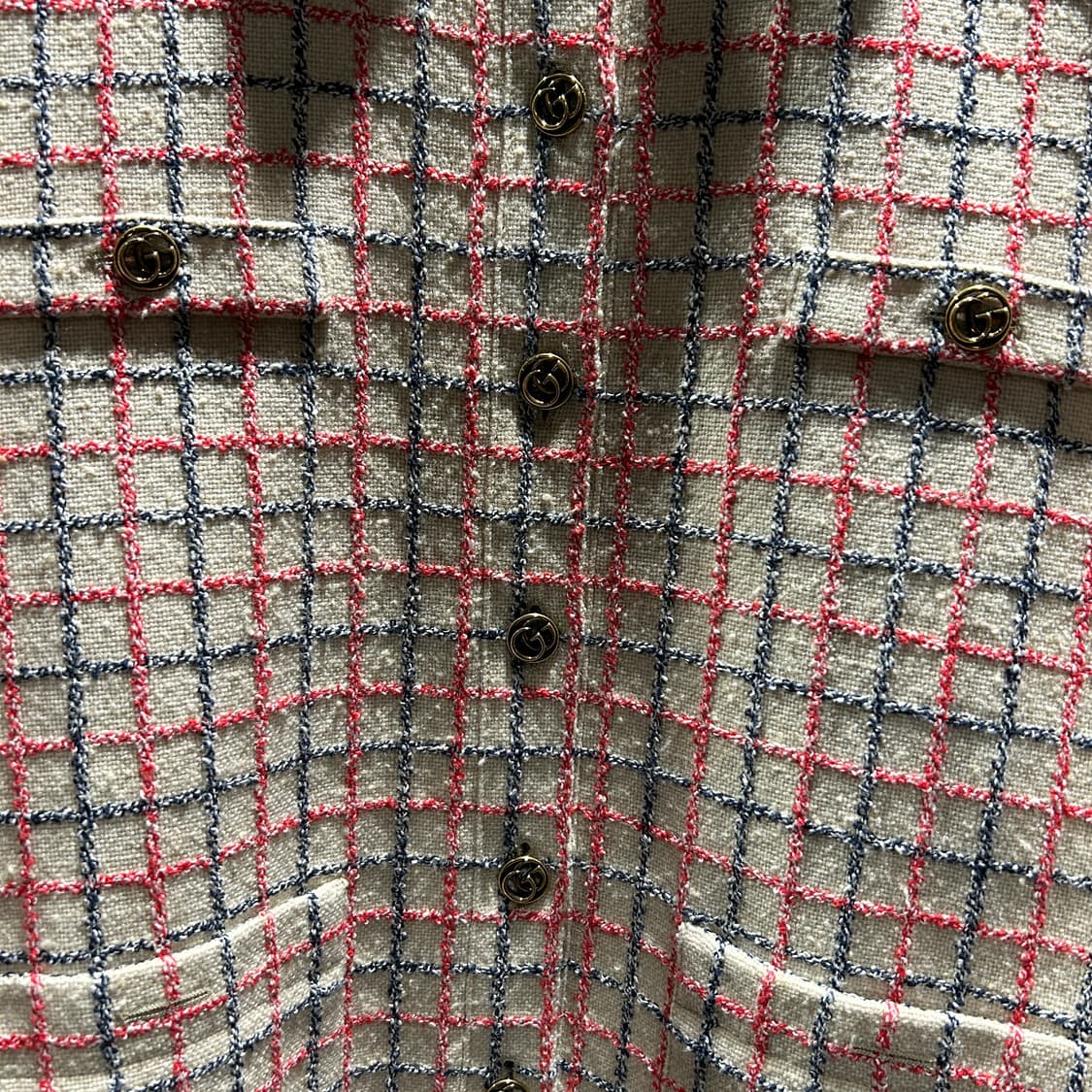 구찌 체크 트위드 투피스 상품이미지5