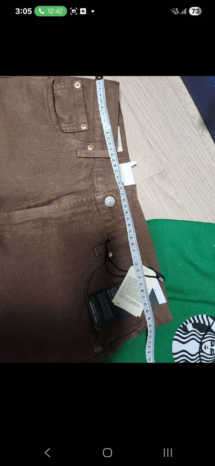 (새상품)LEVIS 551z 브라운 진 밑단 컷 오프 상품이미지7