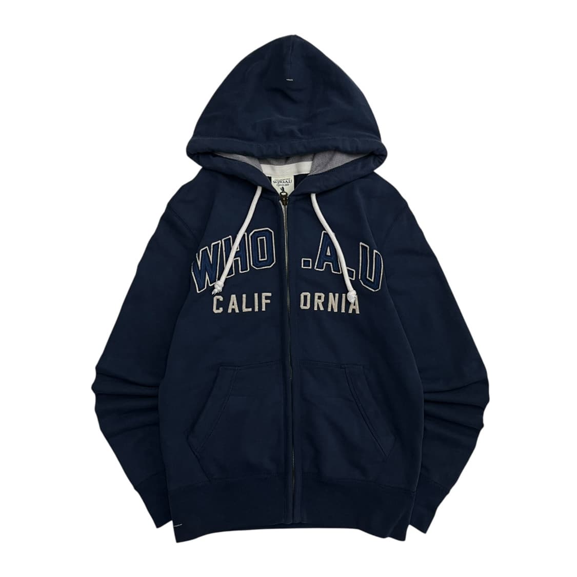 후아유 센터로고 네이비 후드집업 S 상품이미지2