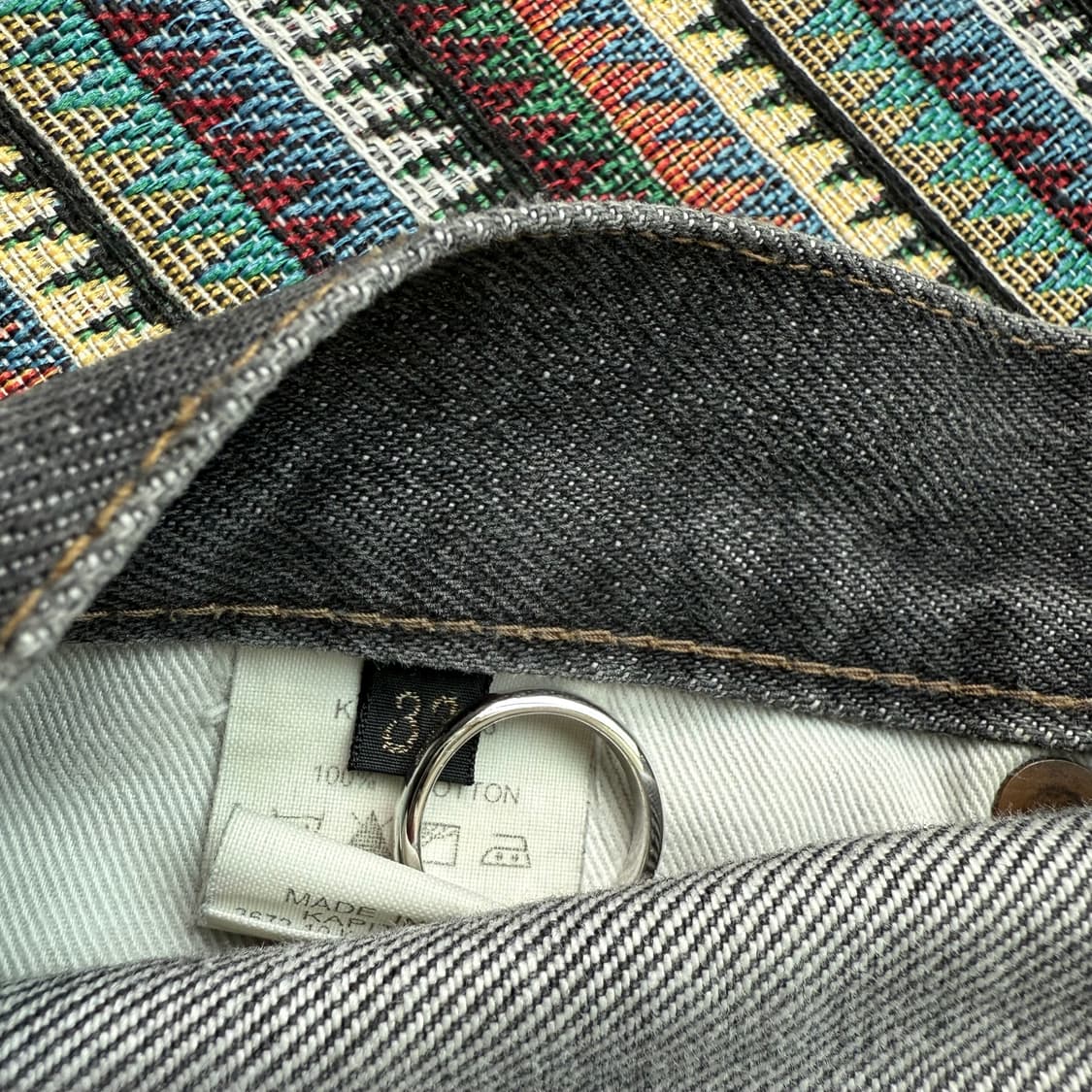 캐피탈 흑청 데님 팬츠 상품이미지4