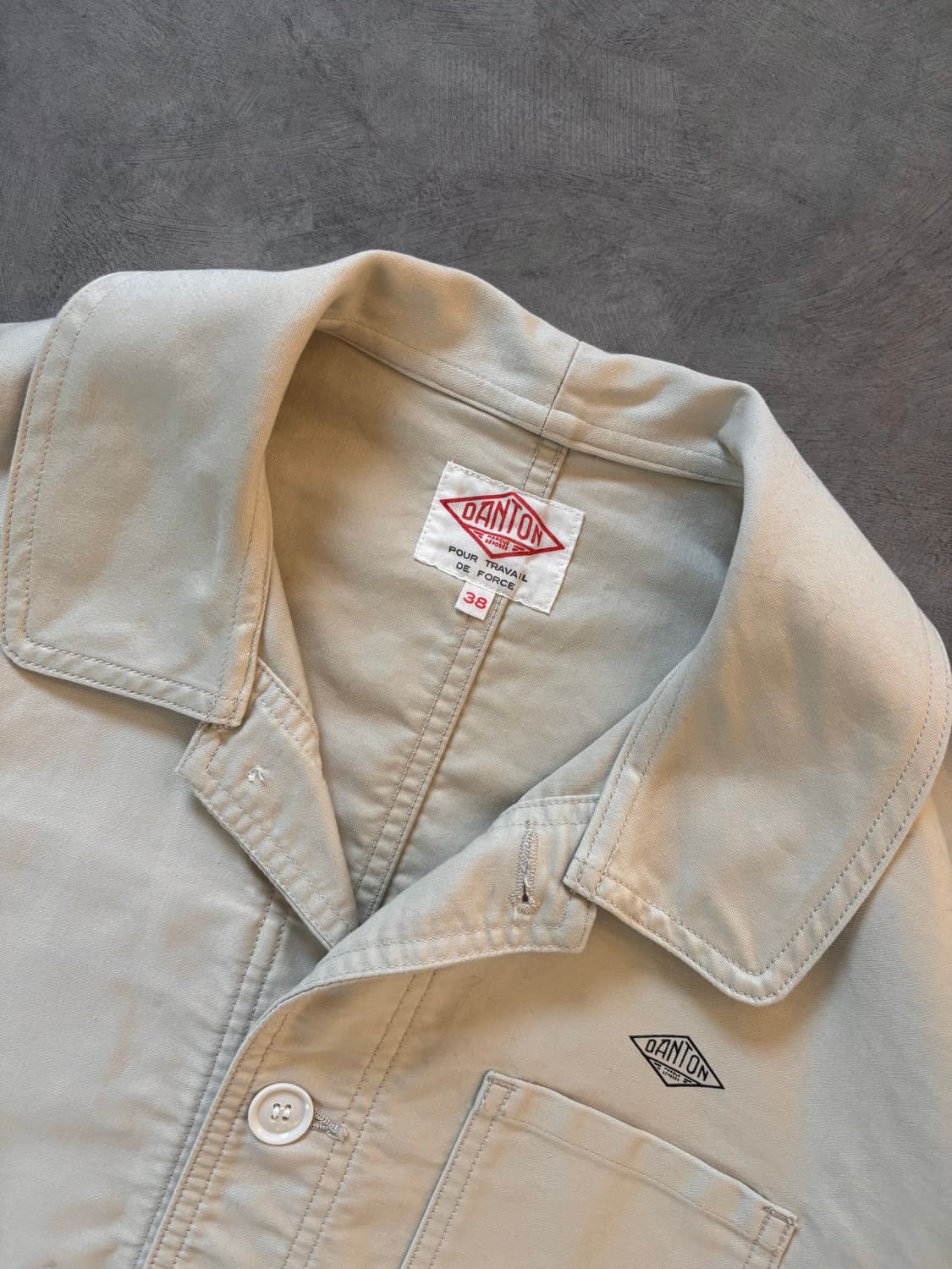DANTON 단톤 커버올 베이지 워크 자켓 상품이미지4