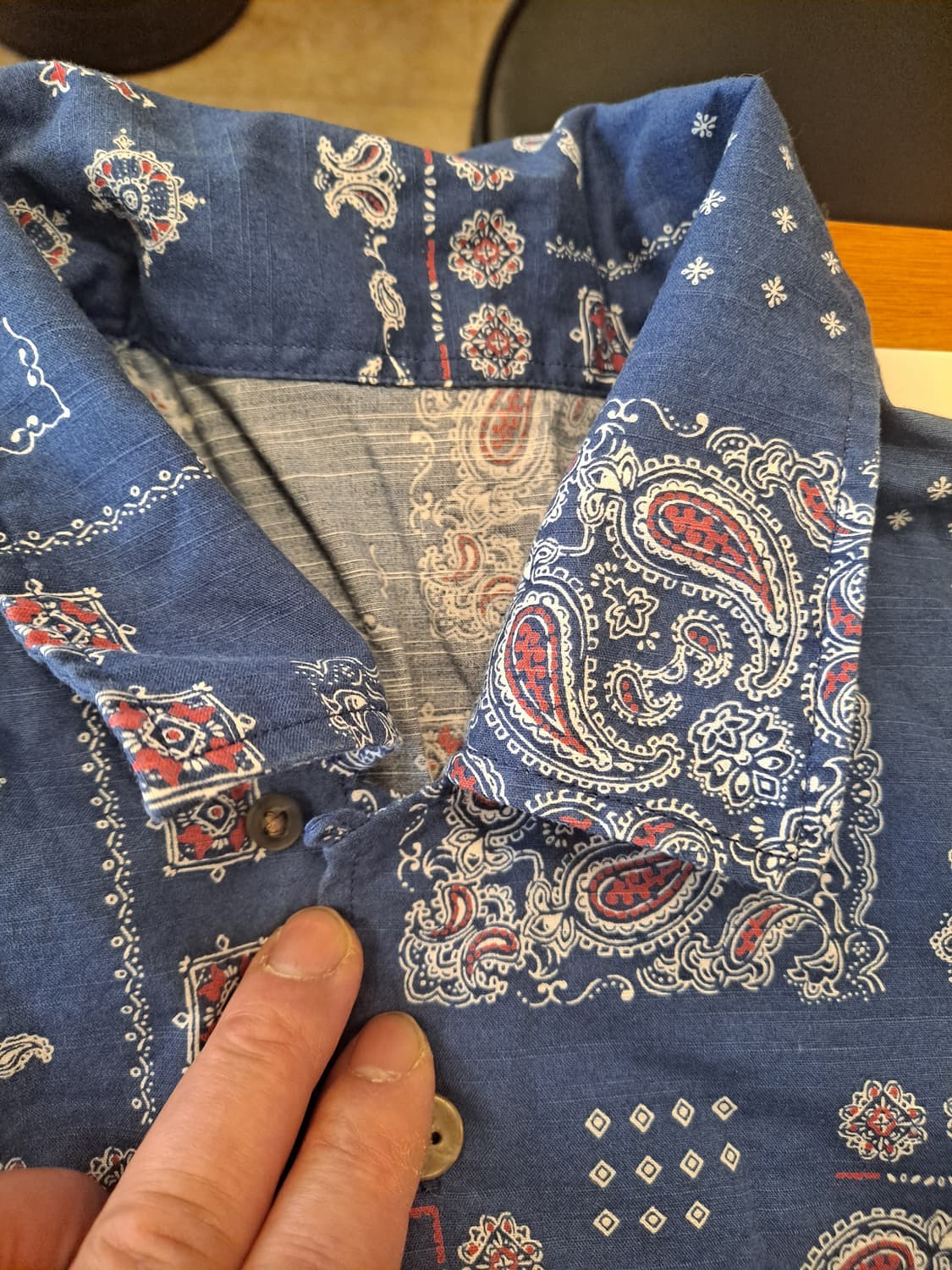 골든베어 페이즐리 반팔셔츠 M 상품이미지3