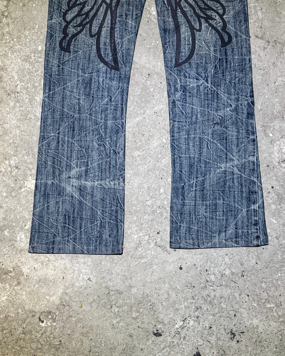 Wing Graphic Distressed Denim 상품이미지9
