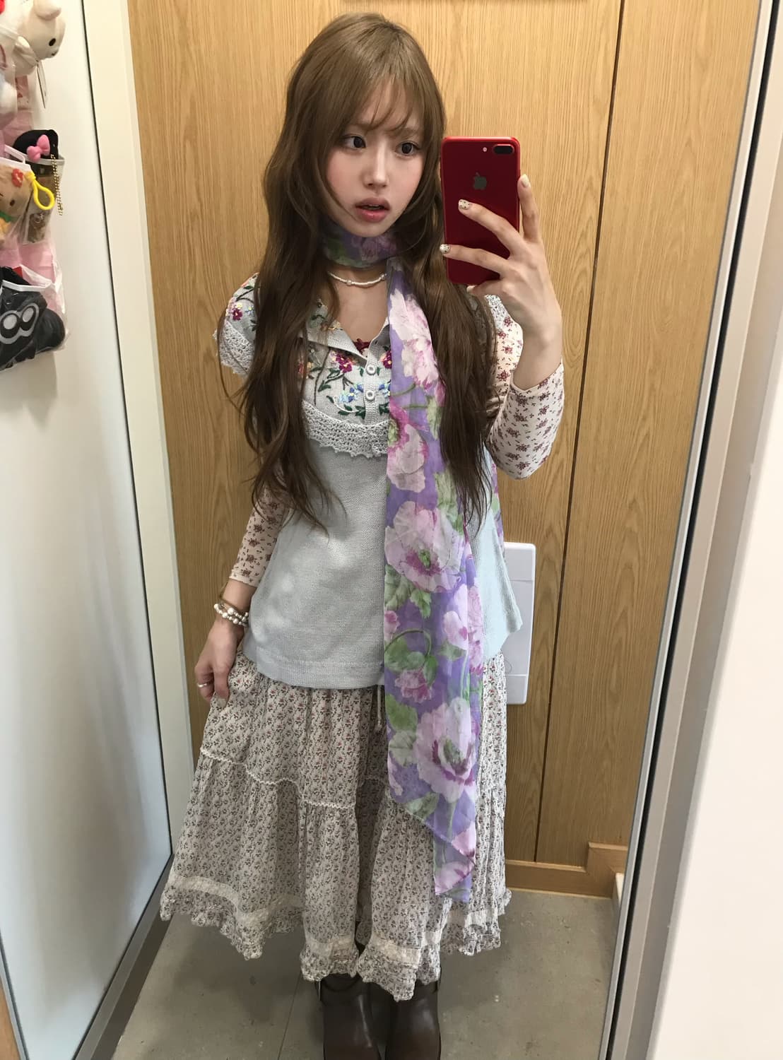 멀멀 뮤트톤 하구미 모리걸 잔꽃 자수 코디세트 상품이미지3