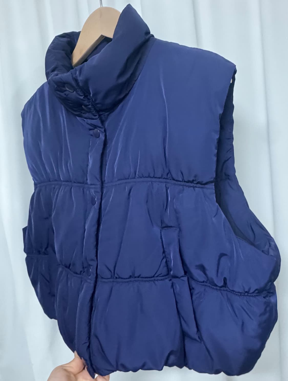 H&M 네이비 패딩 조끼 상품이미지5