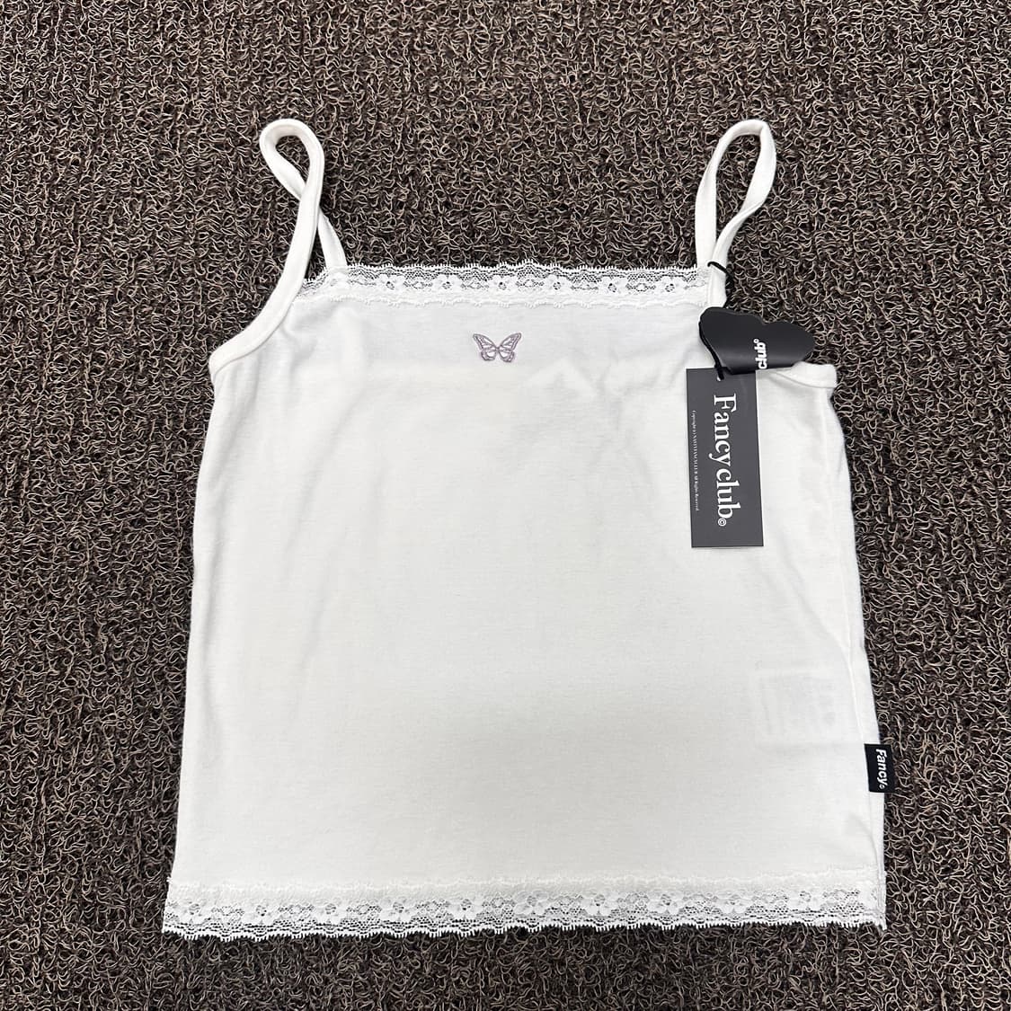 [새상품] Fancyclub 네스티팬시클럽 여성 레이스 끈 민소매 나시 상품이미지4