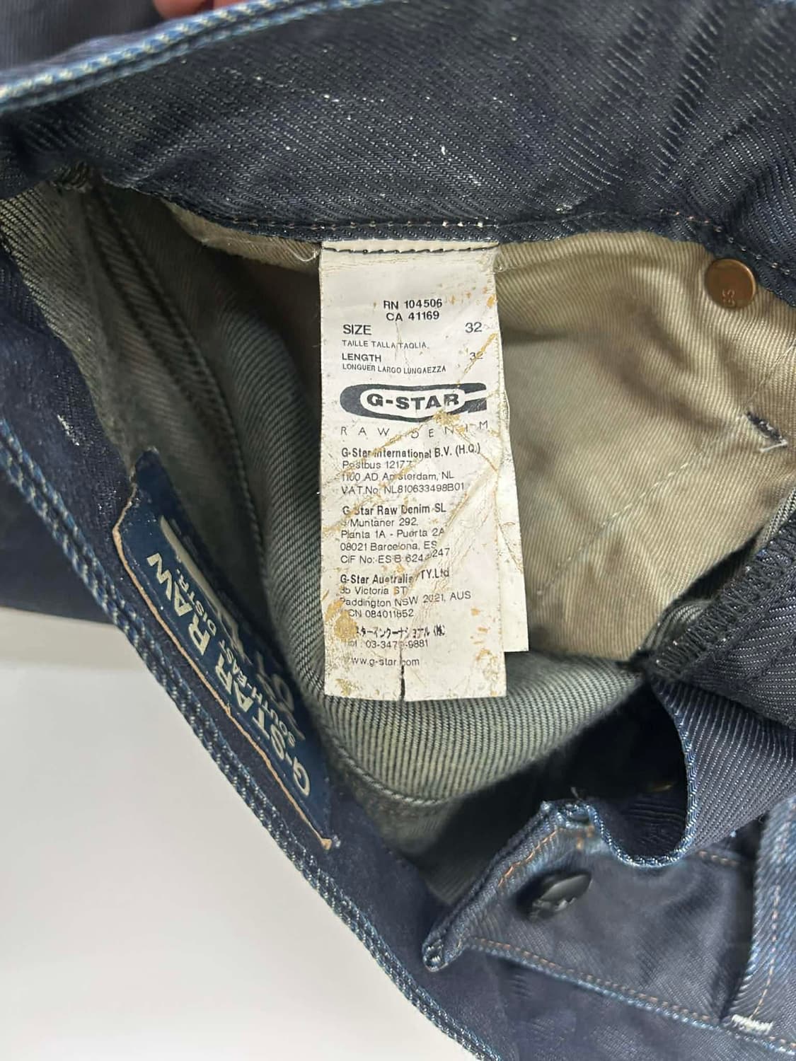 [32] 지스타 로우 스트레이트 핏 데님 팬츠 상품이미지5