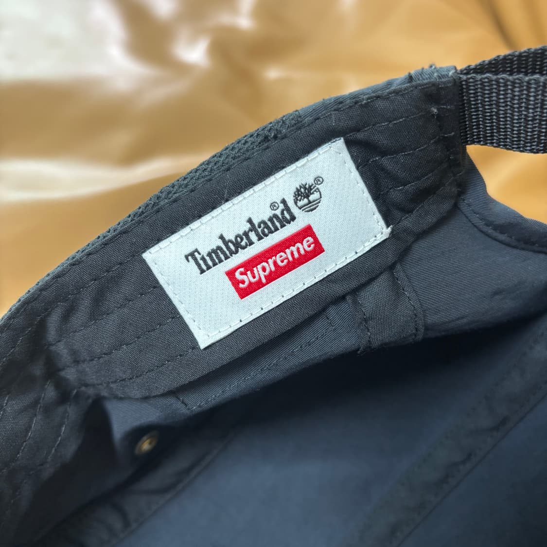 슈프림 팀버랜드 캠프캡 모자 사이드 메쉬 블랙 상품이미지7