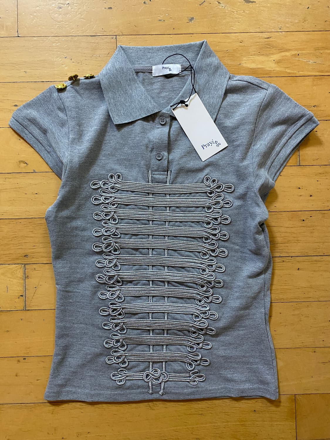 Praying MARCHING BAND POLO GREY 나폴레옹 pk 상품이미지3