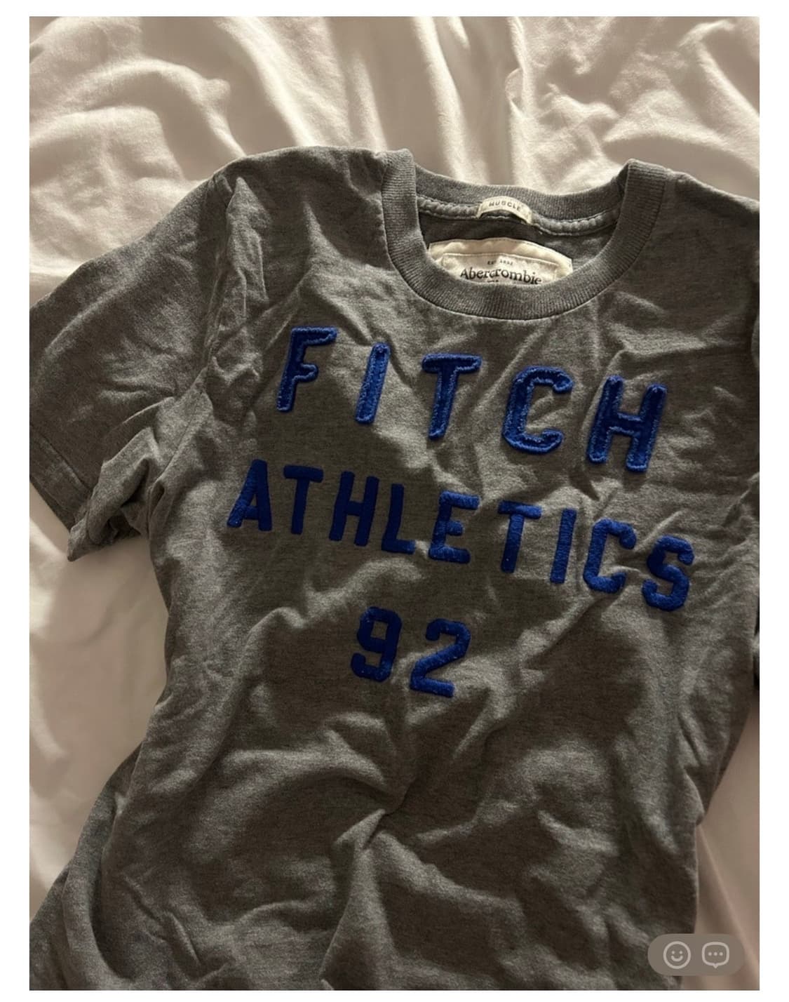 빈티지 구제 아베크롬비 Y2k 반팔티셔츠 그레이 L 상품이미지1