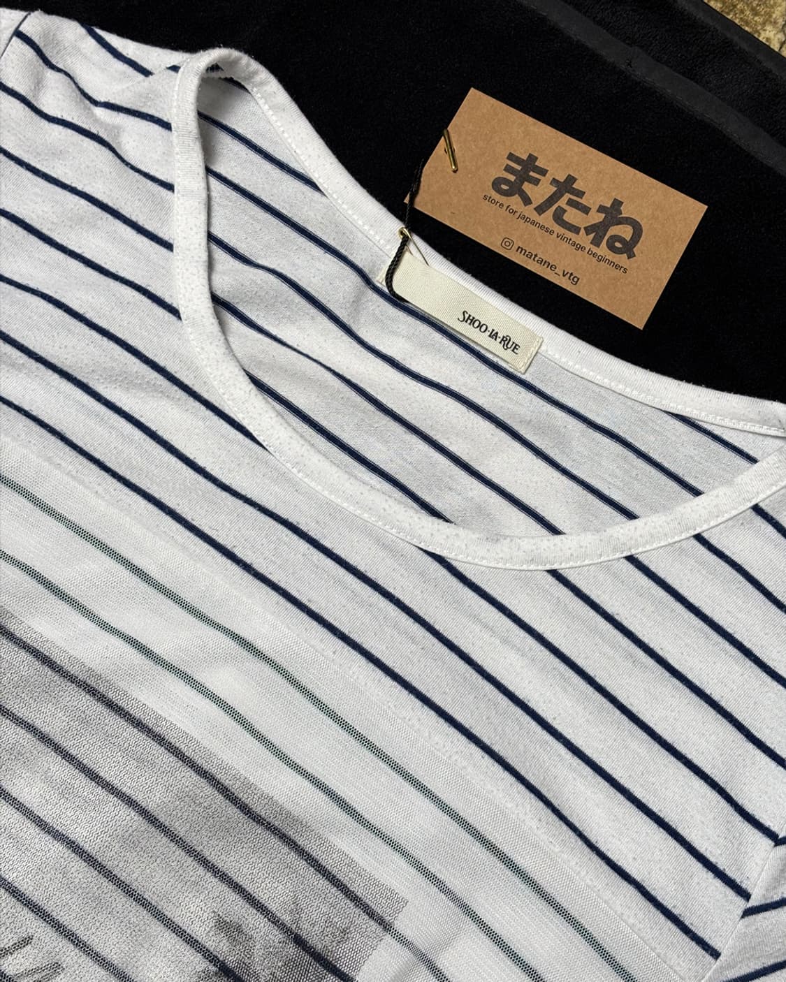 일본빈티지 SHOO・LA・RUE 스트라이프 티셔츠 상품이미지3