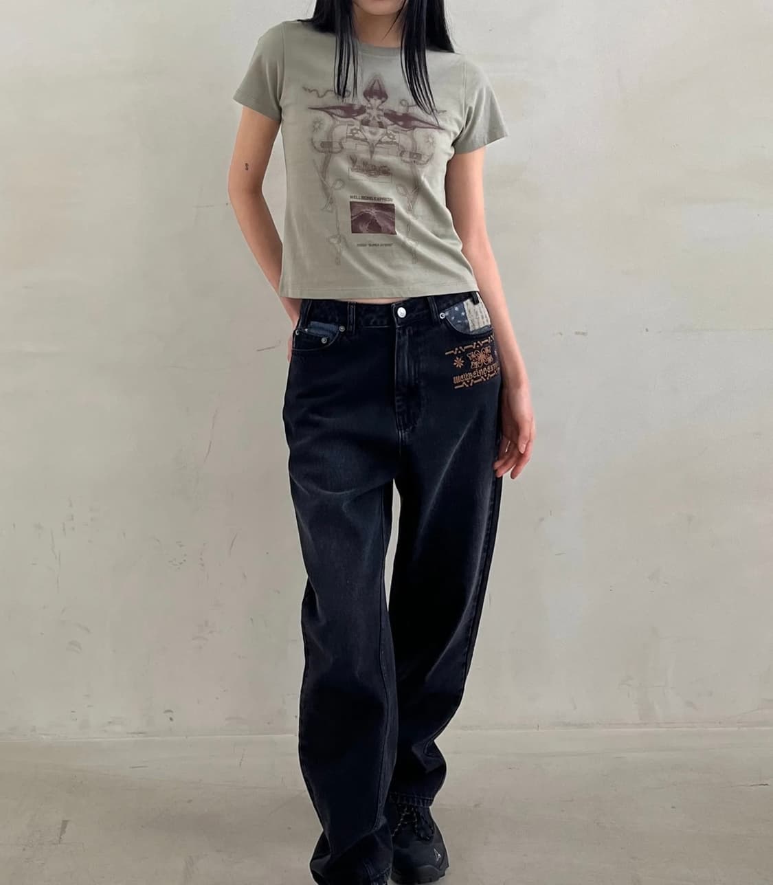 웰빙익스프레스 Digital Tattoo Tee Renewal Khaki 상품이미지2