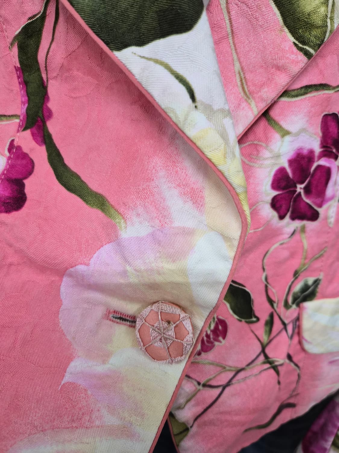 오브제 코랄 플라워 비즈 포인트 자켓 상품이미지3