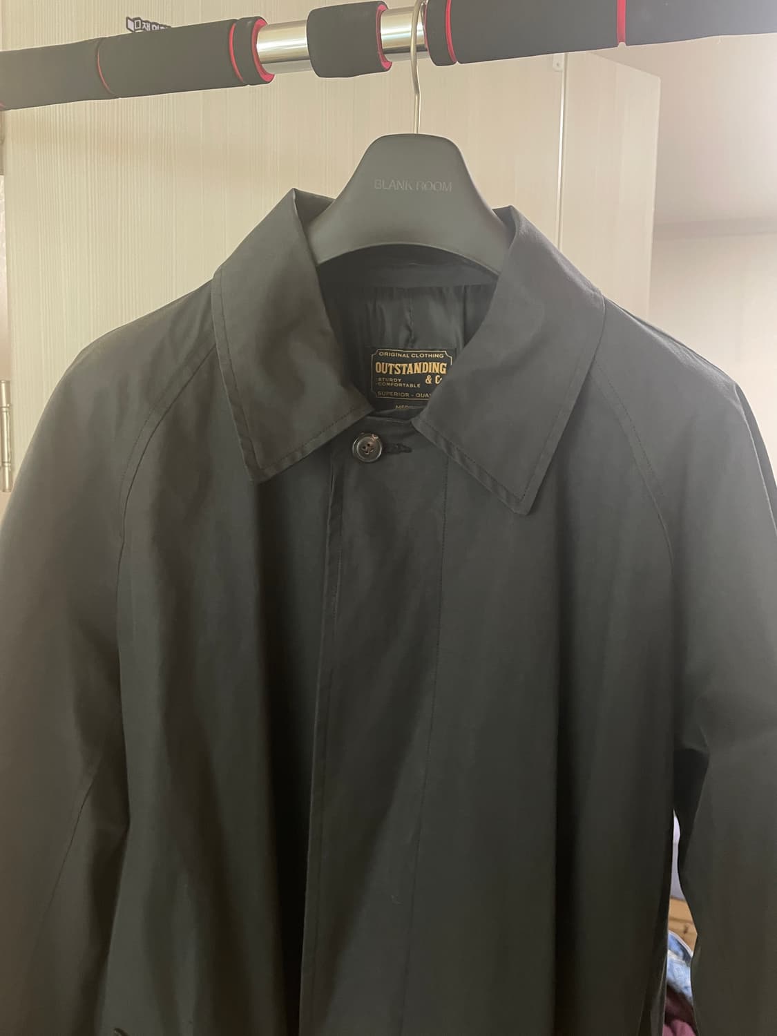 [M] 아웃스탠딩 트렌치코트 진네이비 상품이미지1