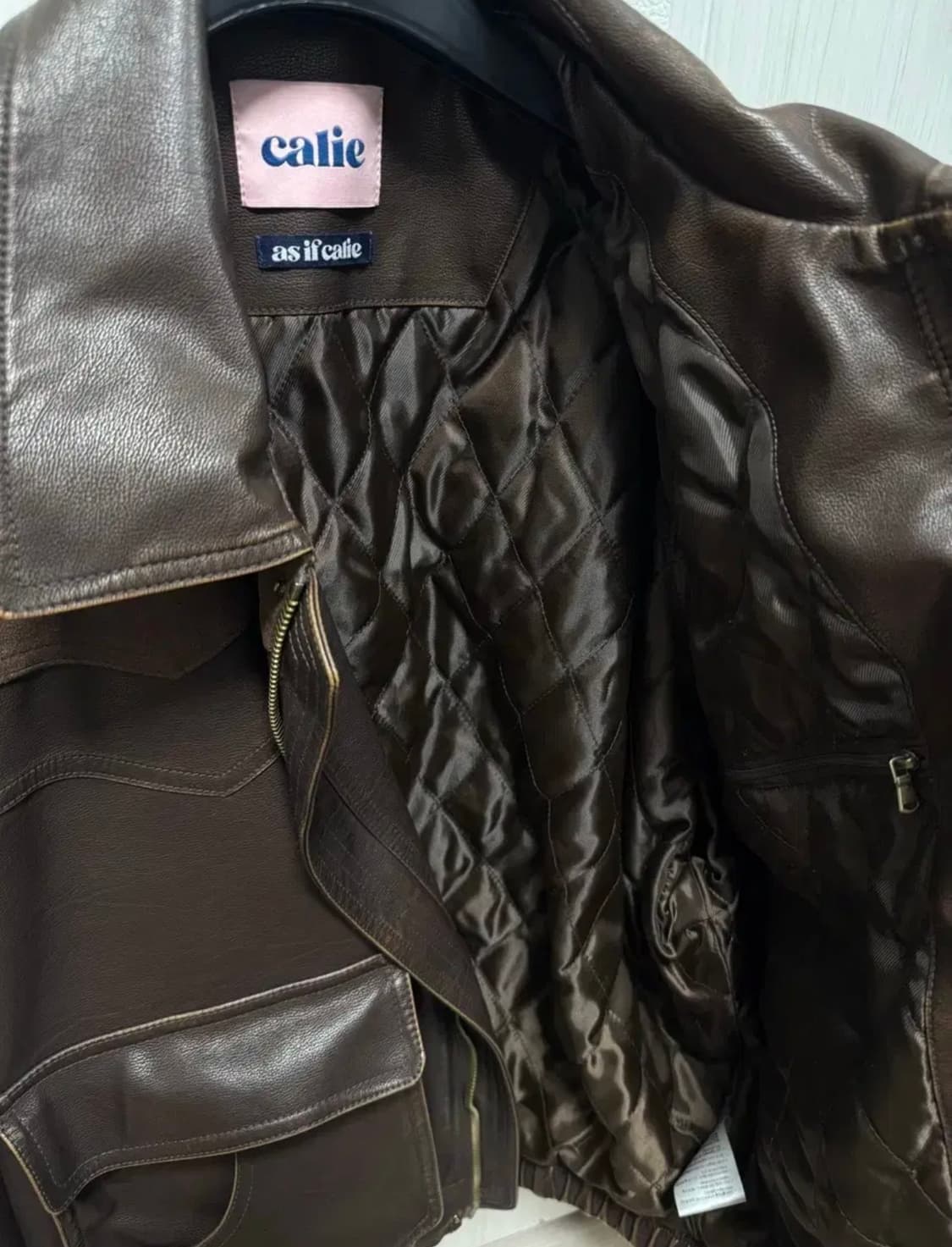 에즈이프캘리 레더자켓  상품이미지5