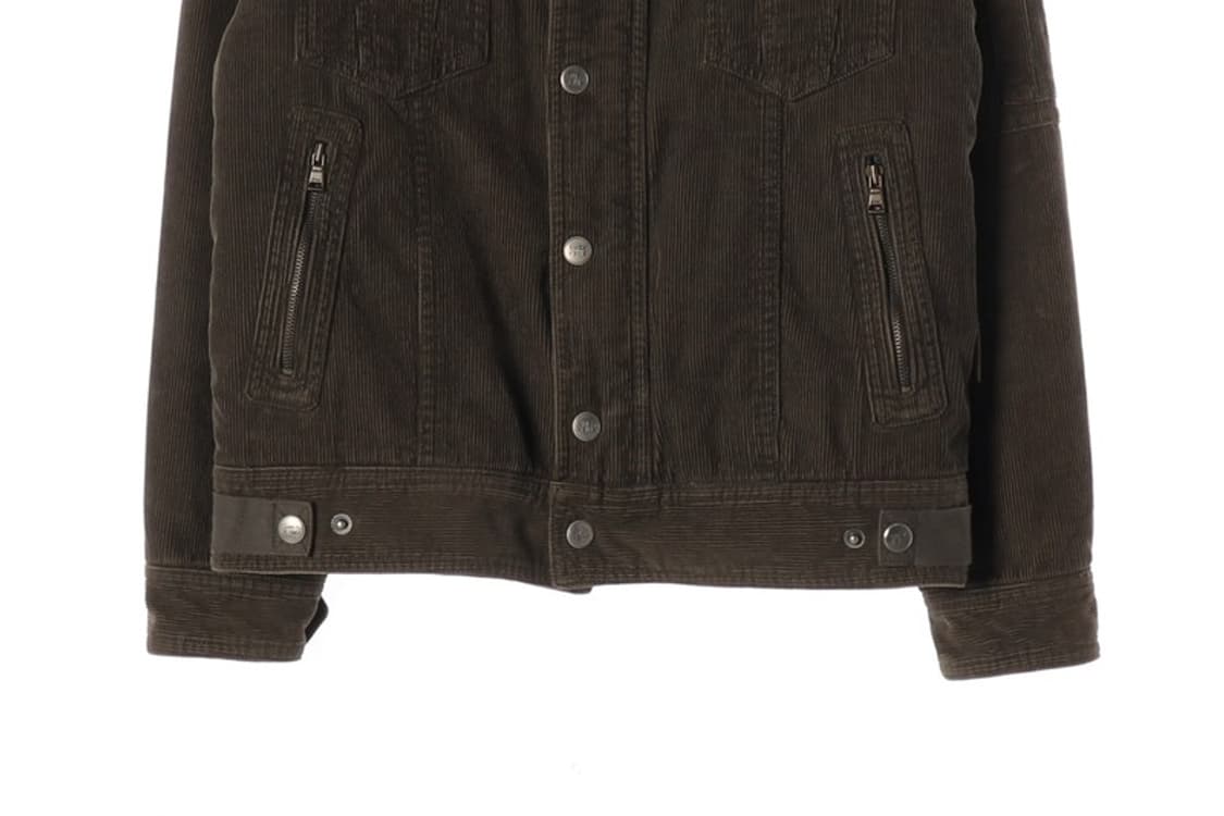 빈티지 딥브라운 코듀로이 셰르파 트러커 자켓 M 상품이미지5
