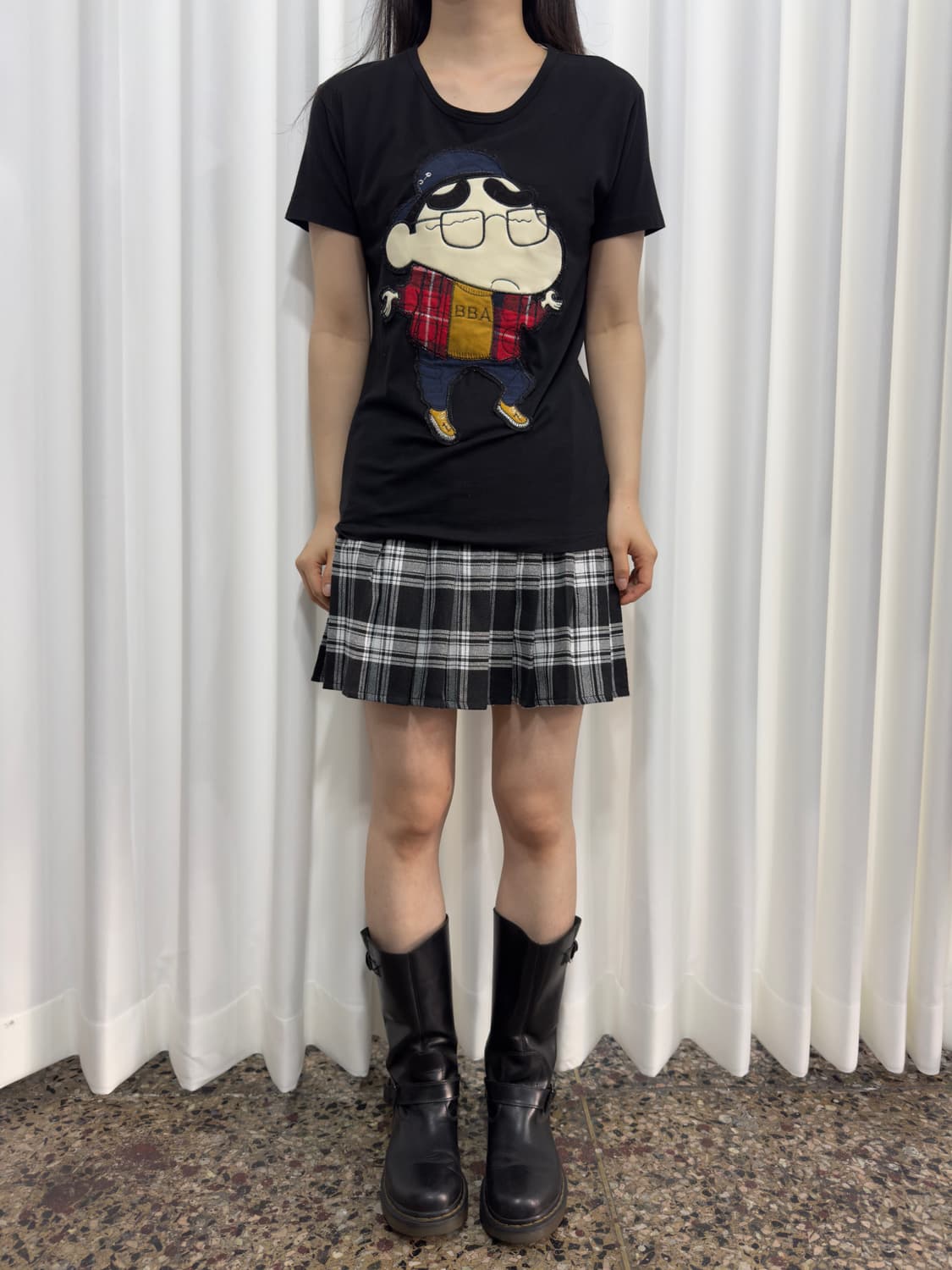 check pleats skirt 상품이미지1