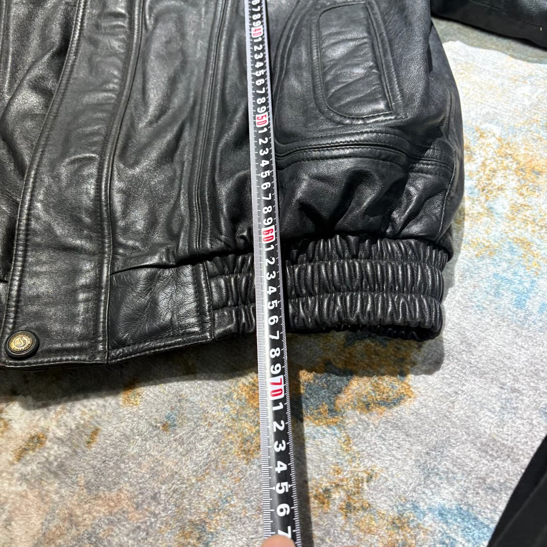 빈티지 양가죽 무스탕 봄버 레더자켓 상품이미지8