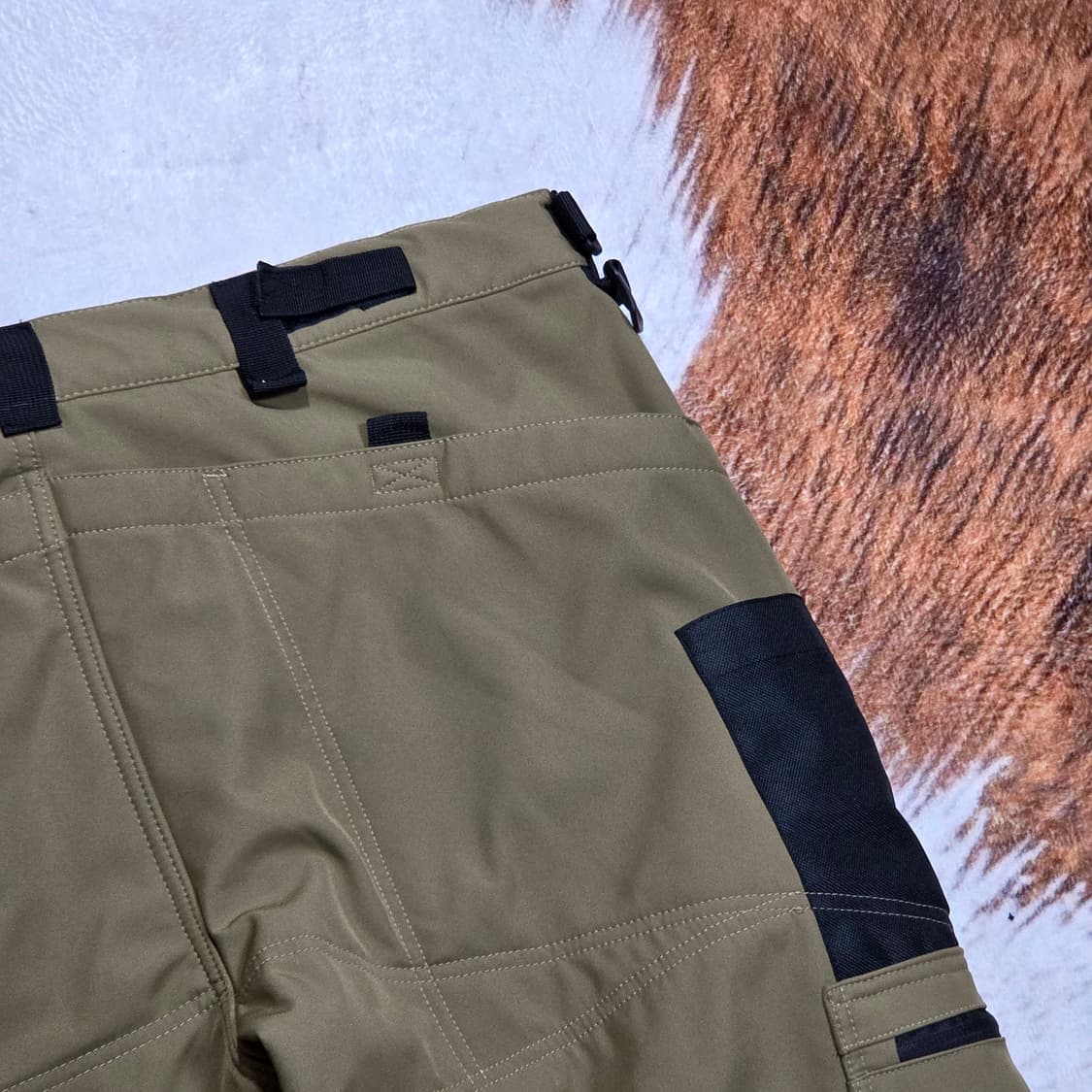 브라운 기모 방한 워크 팬츠 상품이미지6