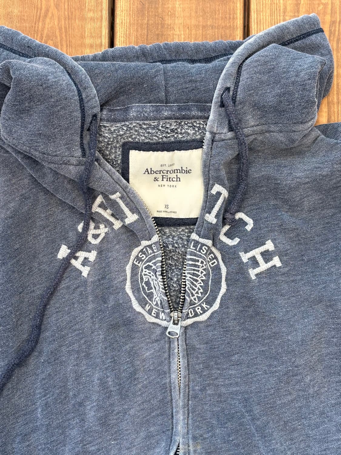 아베크롬비 그레이 블루 후드집업 상품이미지6