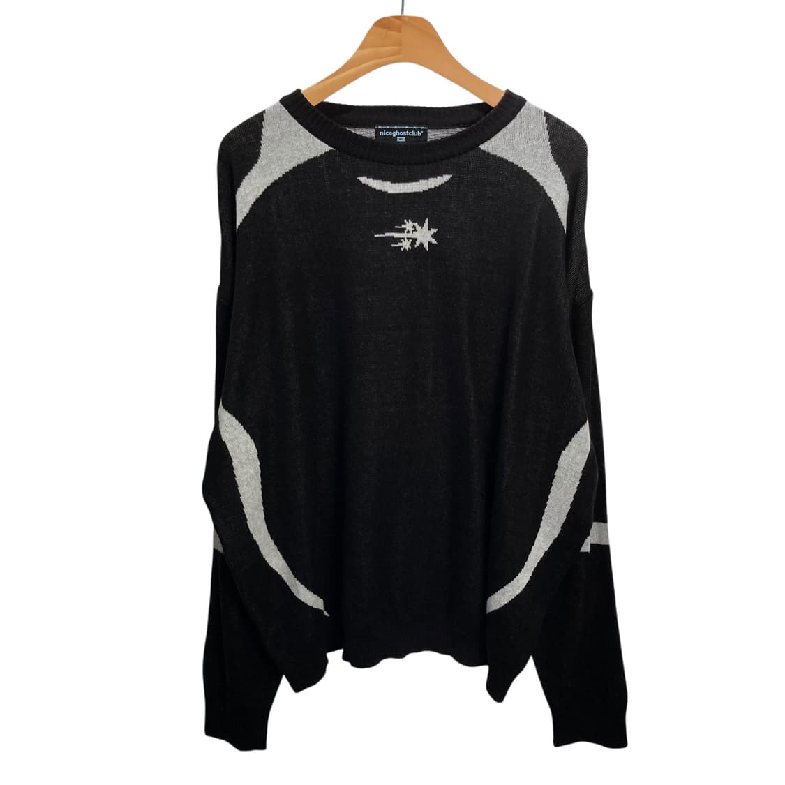 나이스고스트클럽 블랙 니트 상품이미지2
