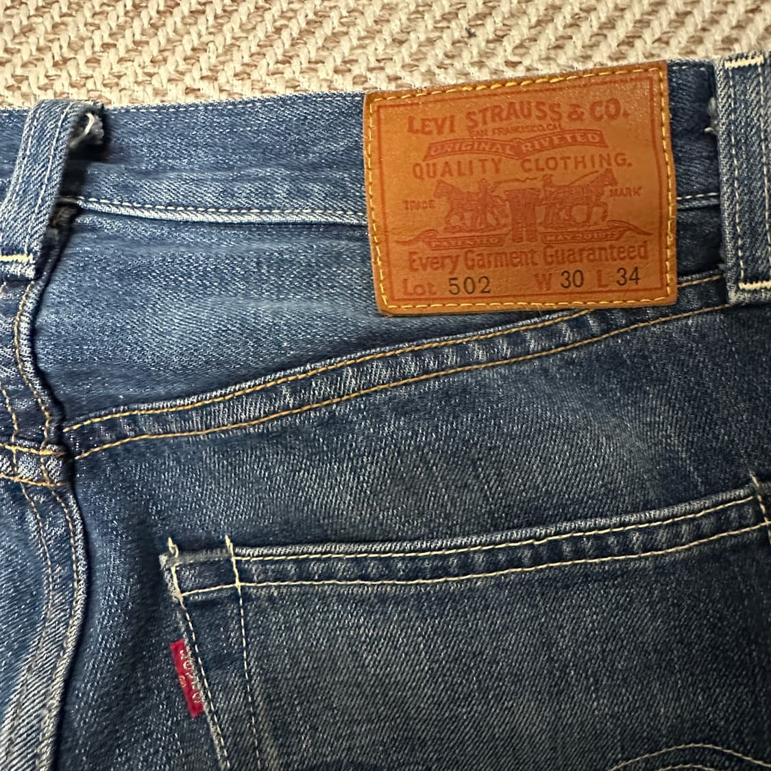 LEVI'S 502 japan made selvedge jeans 상품이미지3