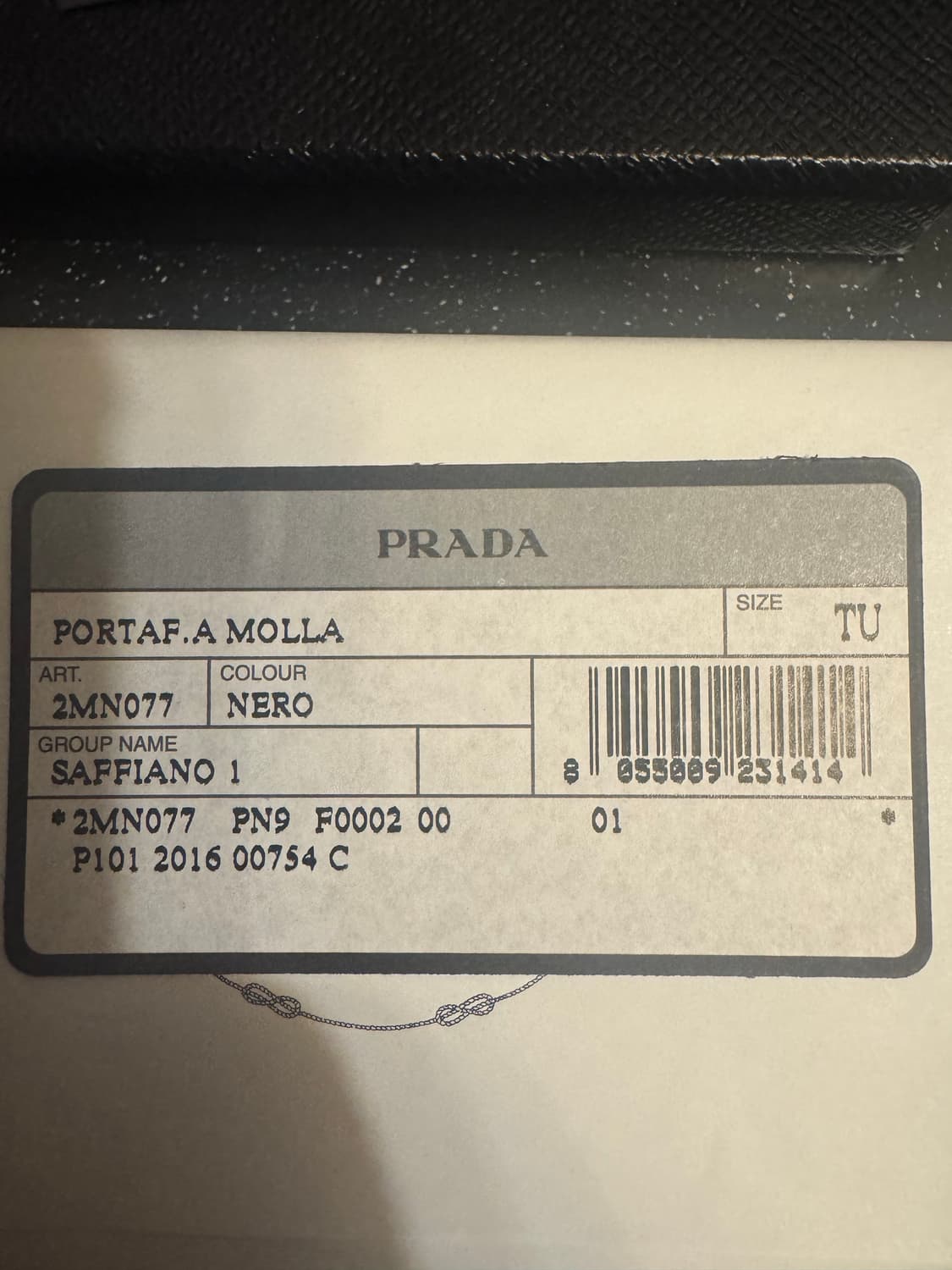 프라다 사피아노 머니클립 블랙 새제품 상품이미지6