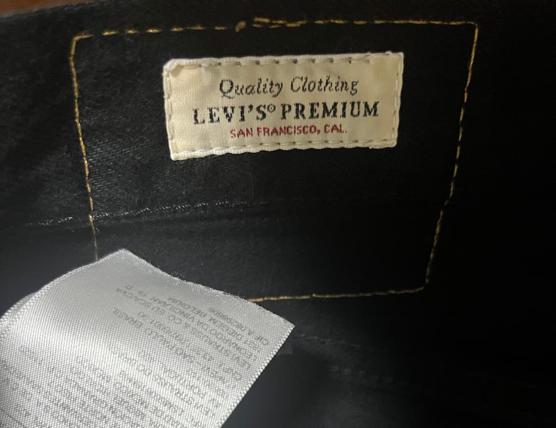 리바이스 510 프리미엄 블랙 29x32 상품이미지2