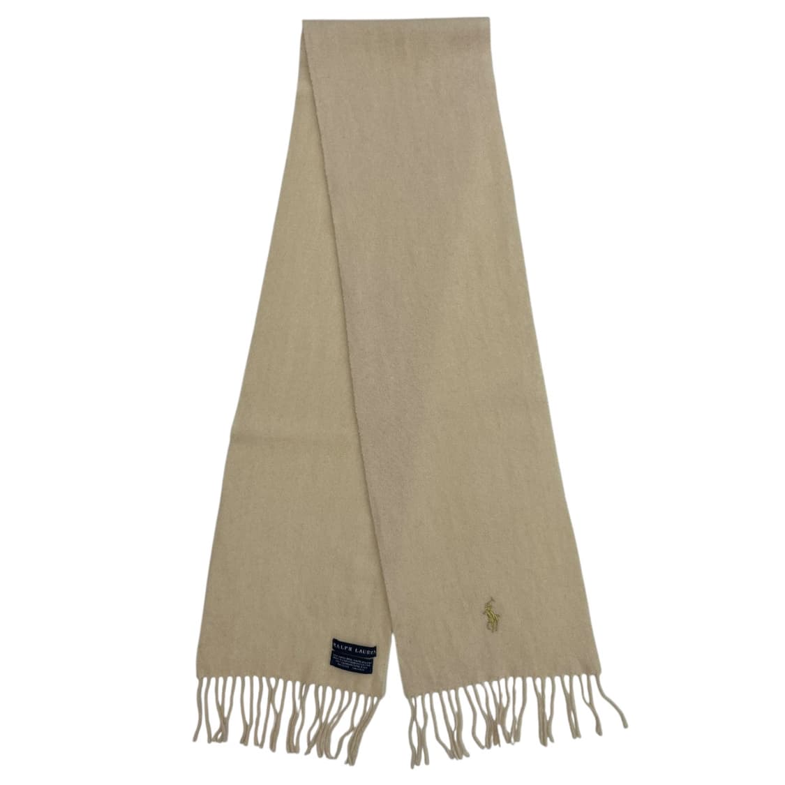 폴로 랄프로렌 골드포니 아이보리 울 머플러 상품이미지3