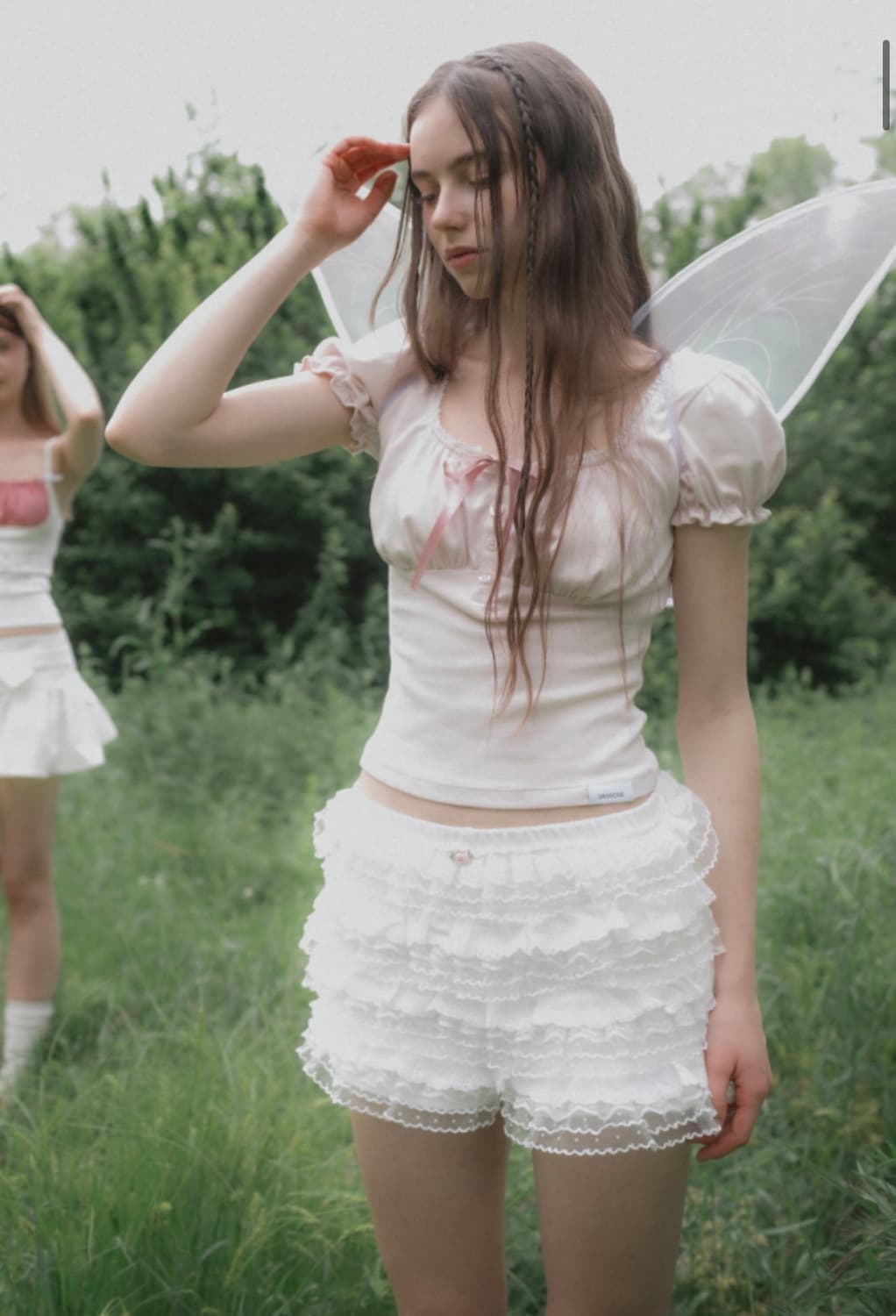 드라이로즈 도로시 셔링탑 핑크 상품이미지4