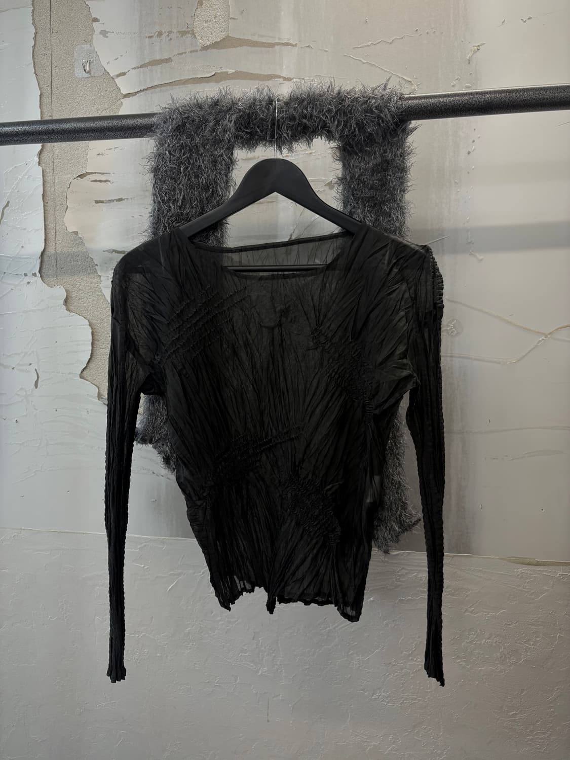 see-through pattern long sleeve 상품이미지1