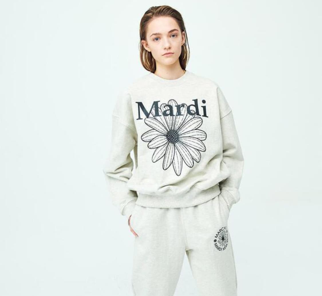 마르디메크르디 맨투맨 오트밀 블랙 새상품  상품이미지3