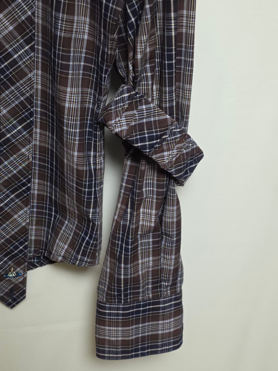 [일본판] 비비안웨스트우드 맨 본디지 셔링 티탄체크 셔츠 (라이카 제조) 상품이미지2