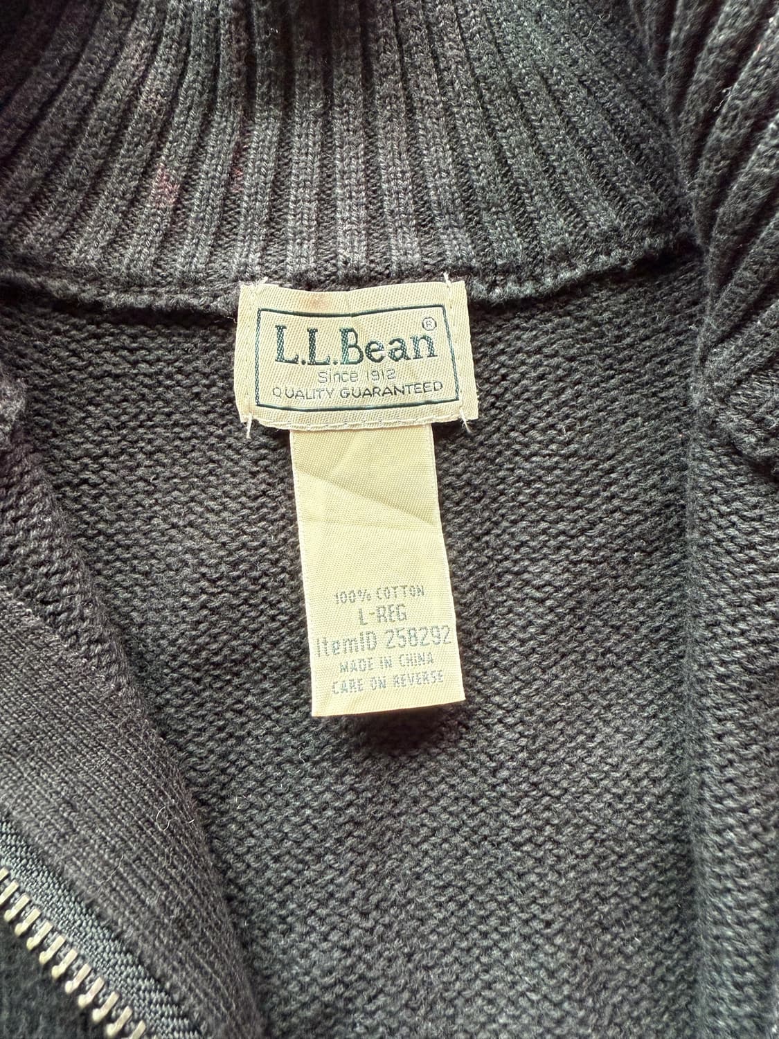 엘엘빈 블랙 코튼 집업 가디건 상품이미지2