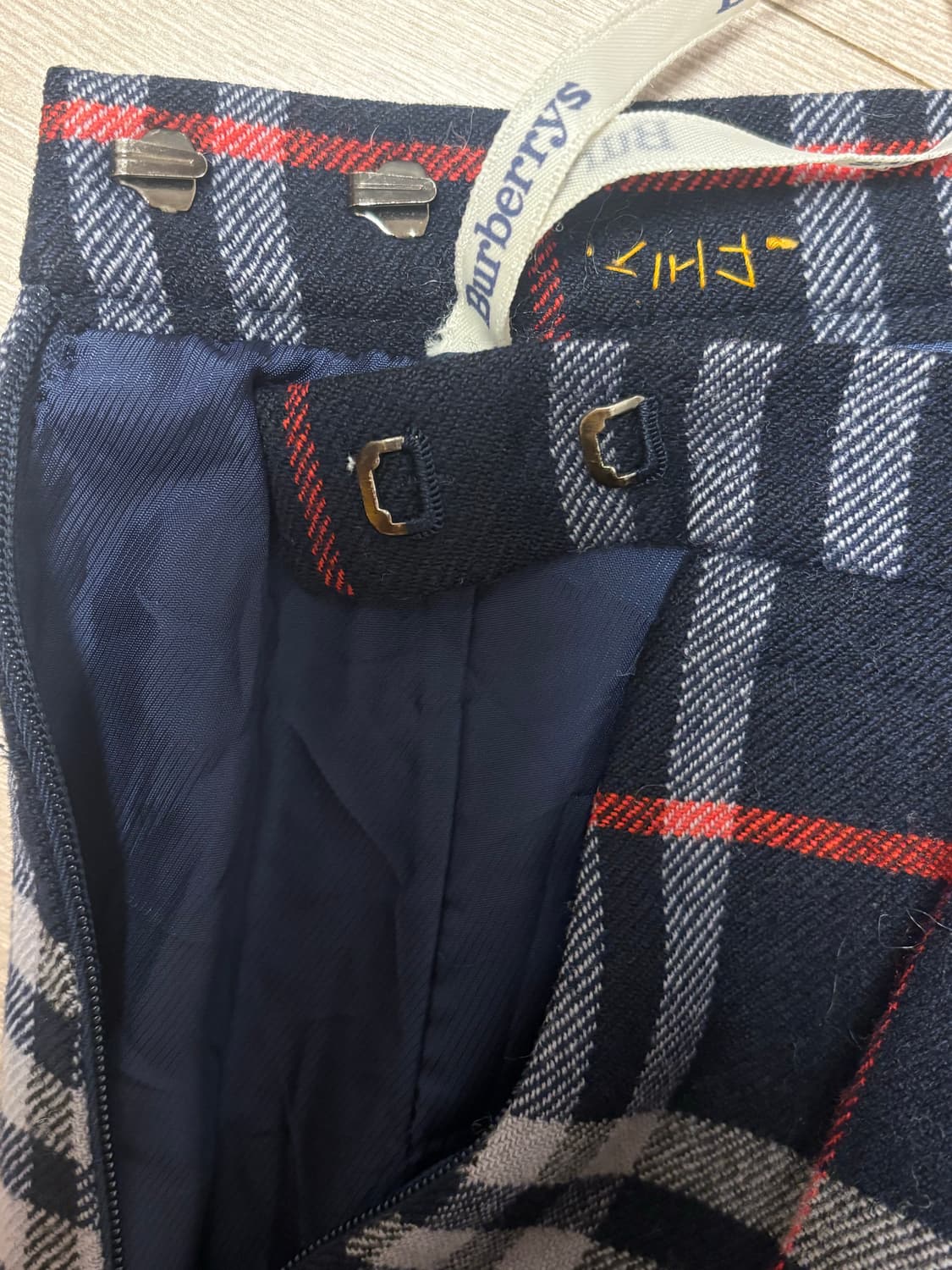 버버리 체크 스커트 모리 갸루 겨울롱스커트 패턴치마 미디스커트 상품이미지5