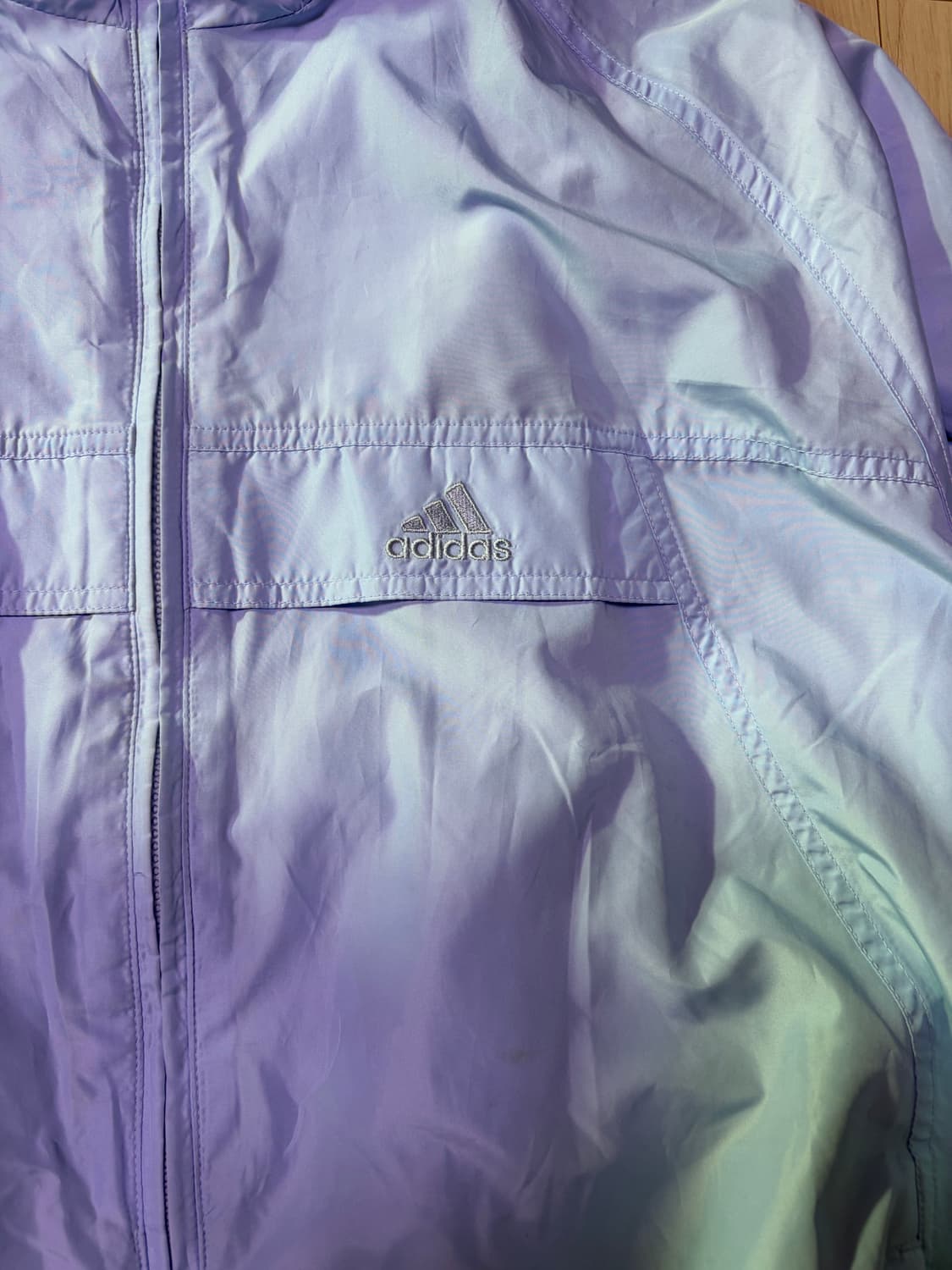 아디다스 올드스쿨 스카이블루 바람막이 상품이미지3