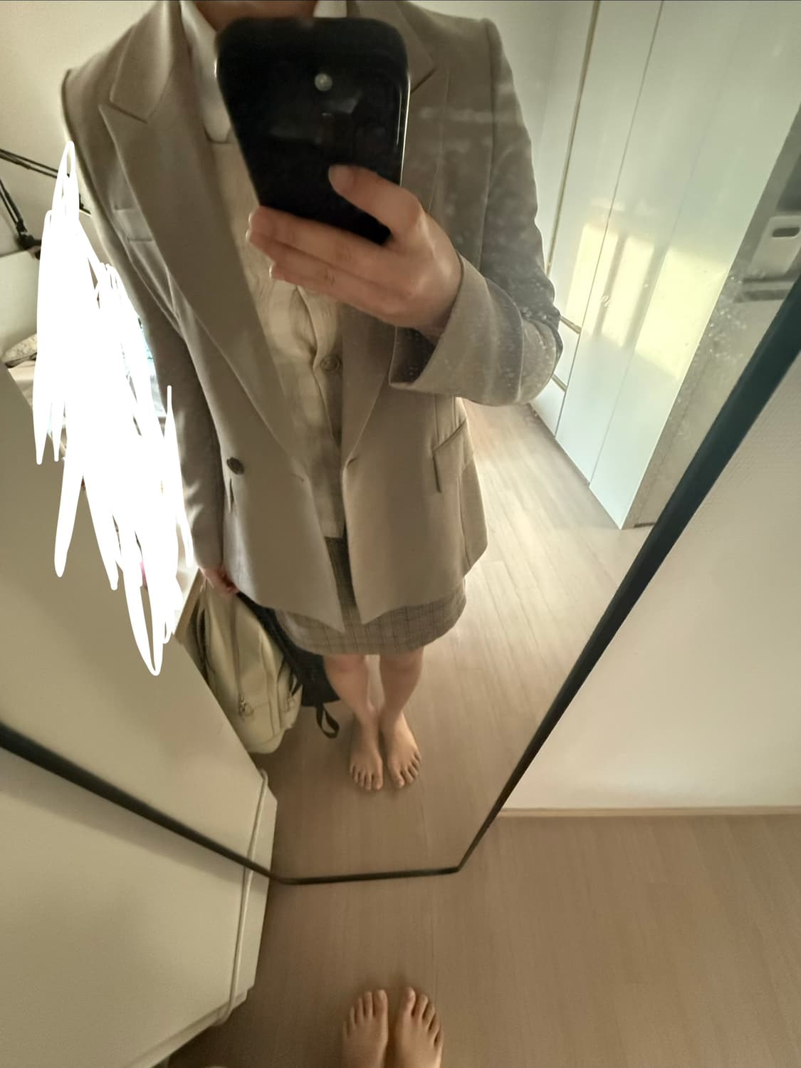 Kenneth lady 싱글버튼 일자핏 정장자켓 EVJKPK8300 상품이미지2