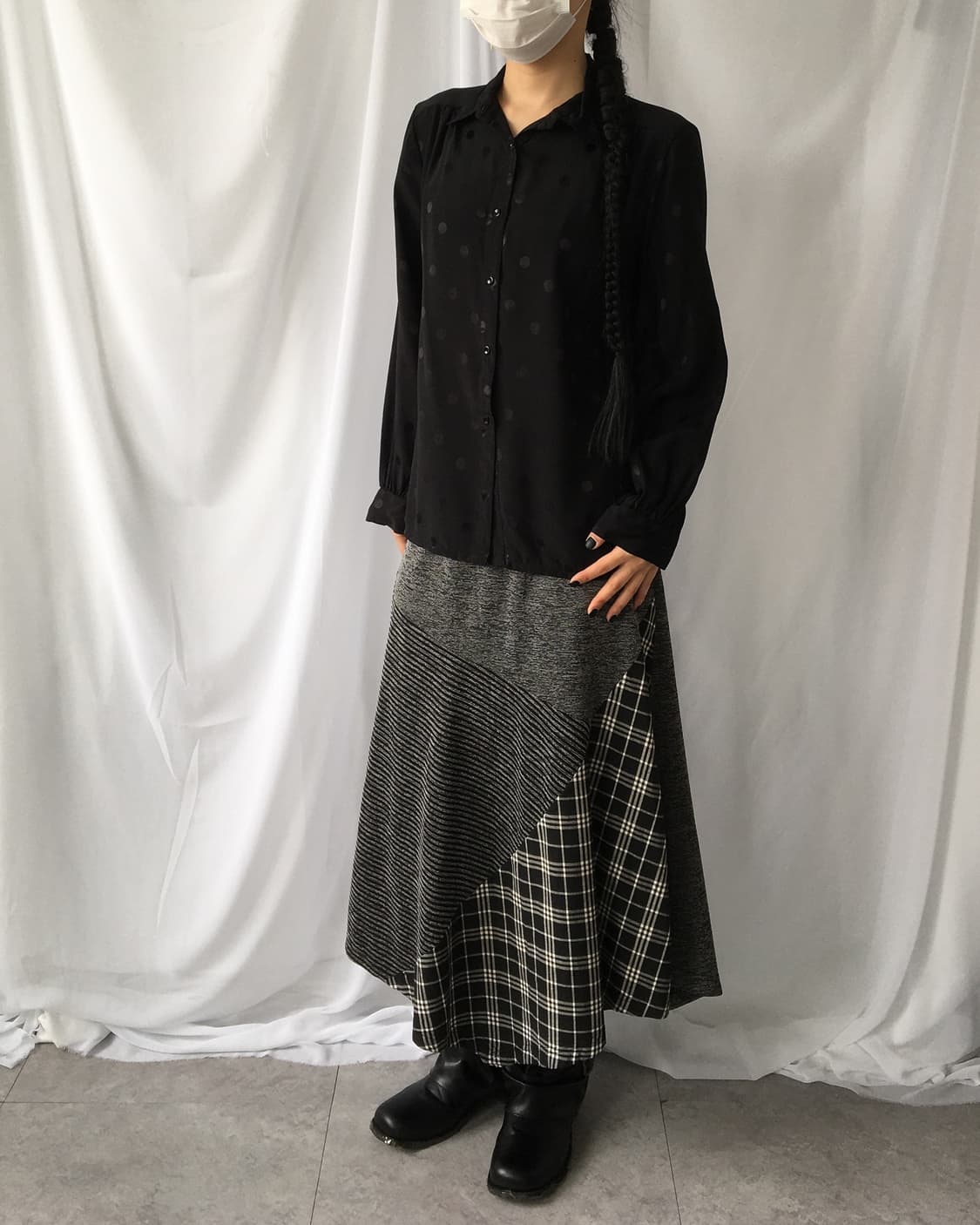 Dot pattern blouse 상품이미지1