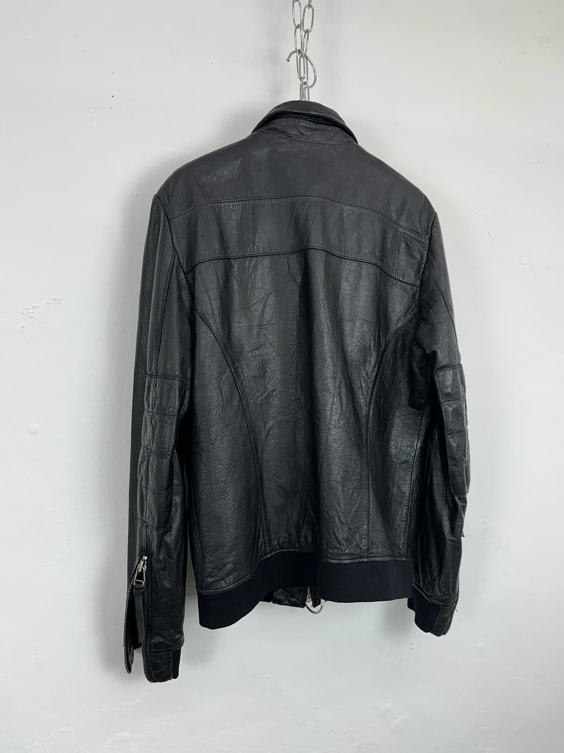 Lepieton Ribbed Lambskin Leather Jacket  상품이미지5