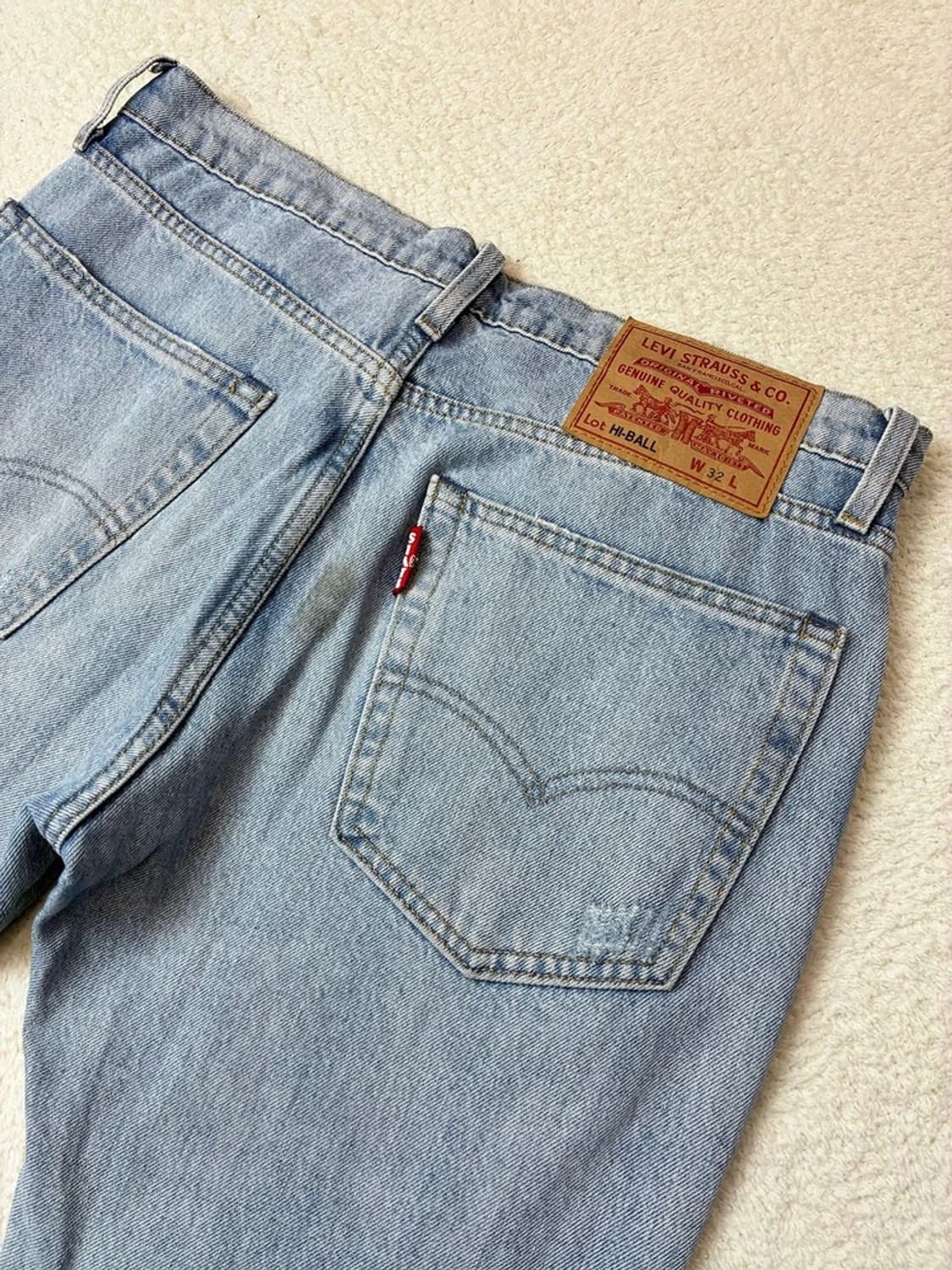 리바이스 하이볼 데미지드 데님 팬츠 PN5917 상품이미지6