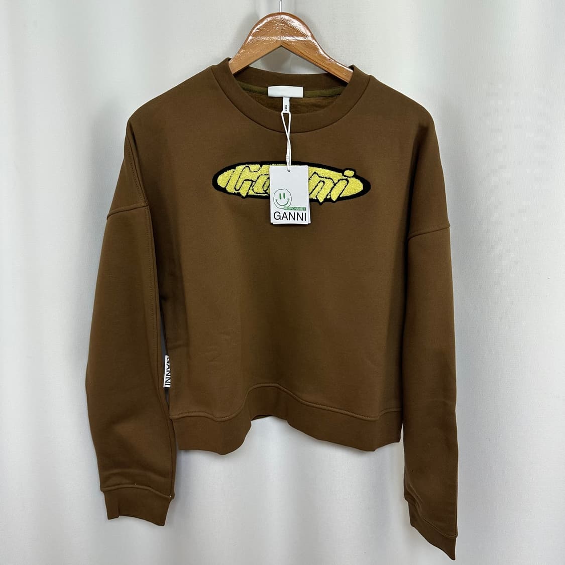 GANNI 가니 여자 기모 맨투맨 티셔츠 M (미착용새제품) 상품이미지1