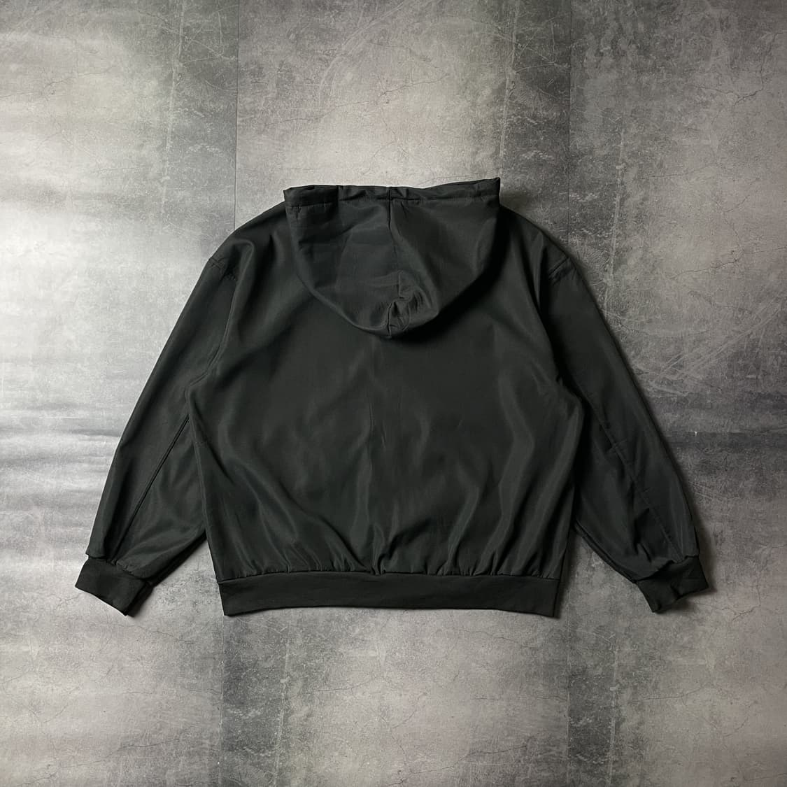 UNKNOWN 빈티지 블랙 벨벳라이닝 후드집업 A00378 상품이미지6