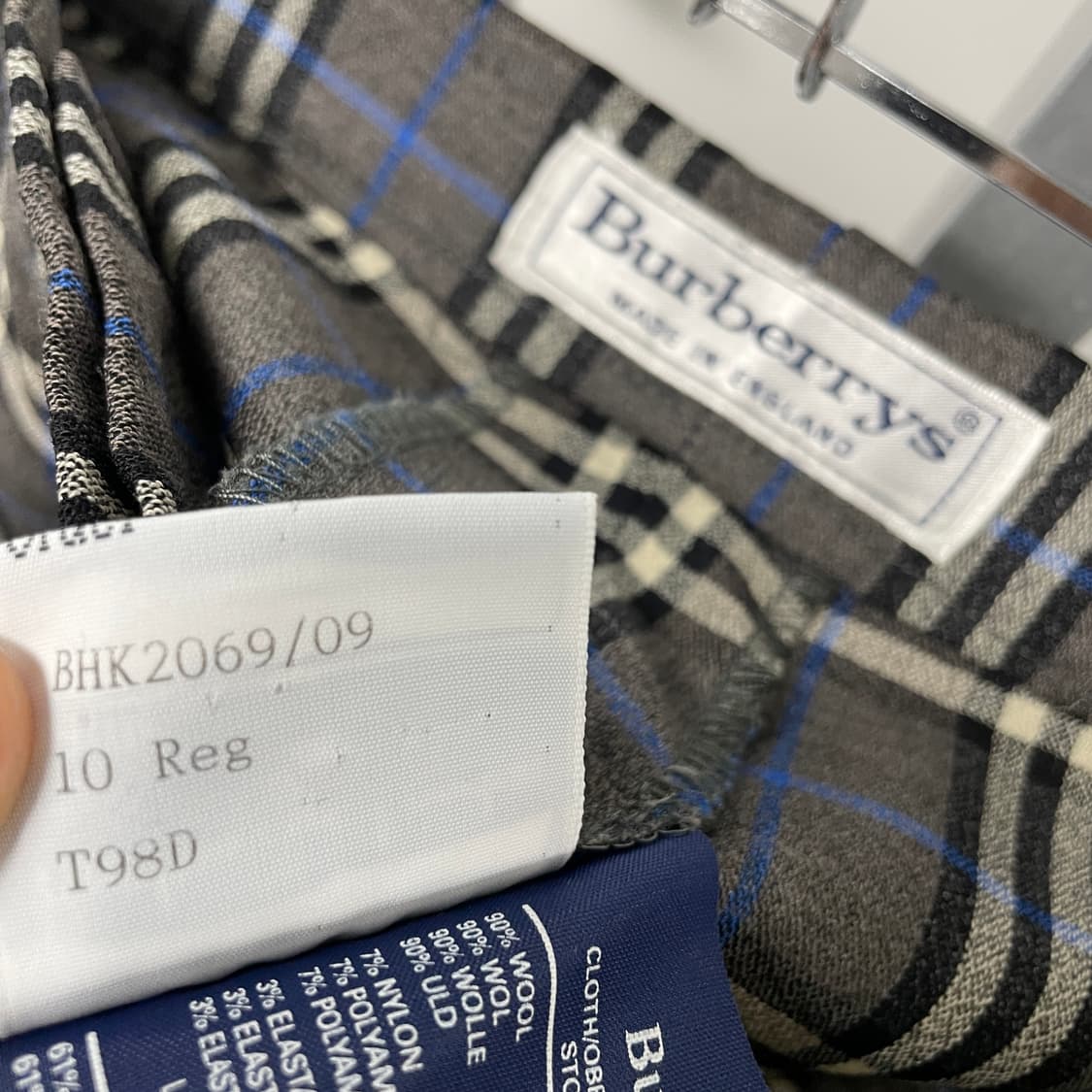 버버리 노바 체크 팬츠 그레이 10(W) 상품이미지7