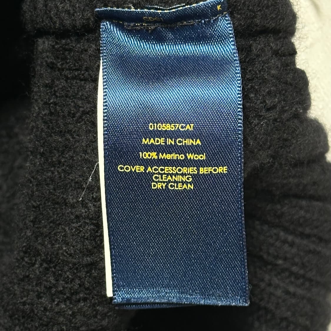 M 폴로랄프로렌 숄더 넥 버튼 블랙 메리노 울 니트 상품이미지5