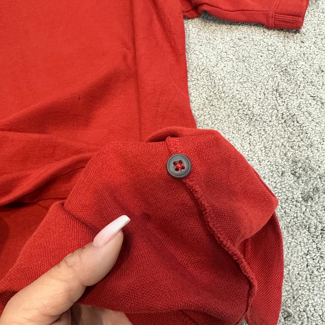 파타고니아 버건디 로고 오가닉 코튼 PK 반팔L 상품이미지4