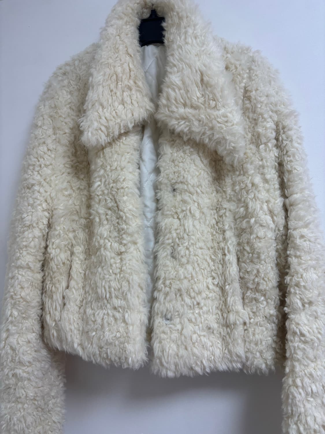 아이보리 퍼 자켓 상품이미지1