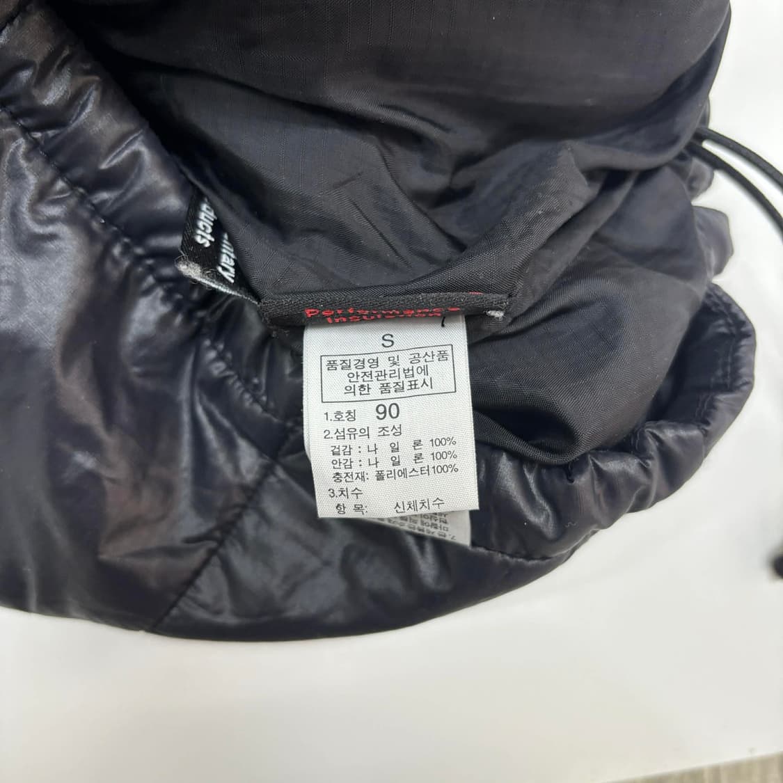 노스페이스 블랙 고프코어 경량 패딩 자켓(90) 상품이미지5