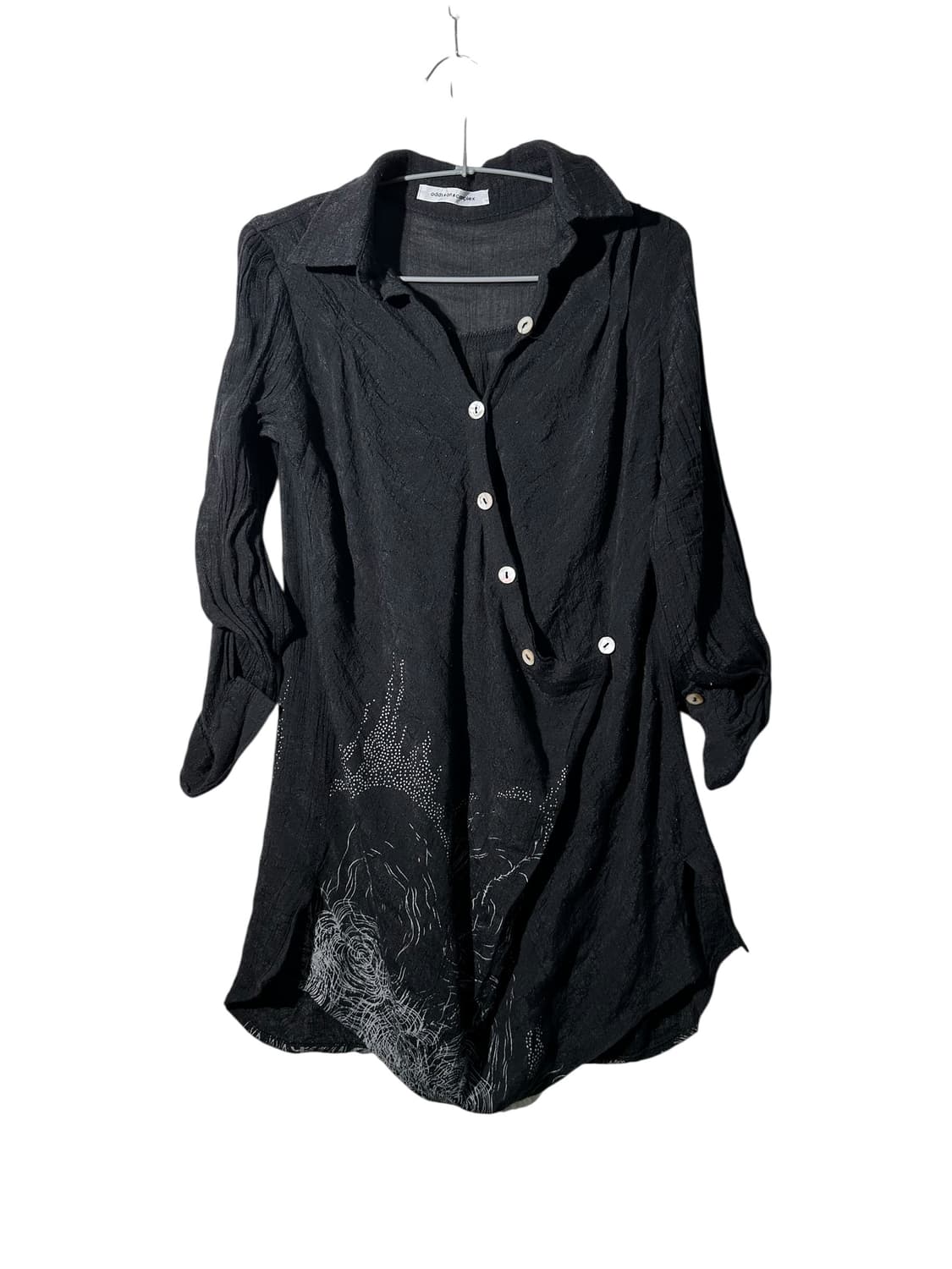 odds on complex 시스루 블라우스 상품이미지1