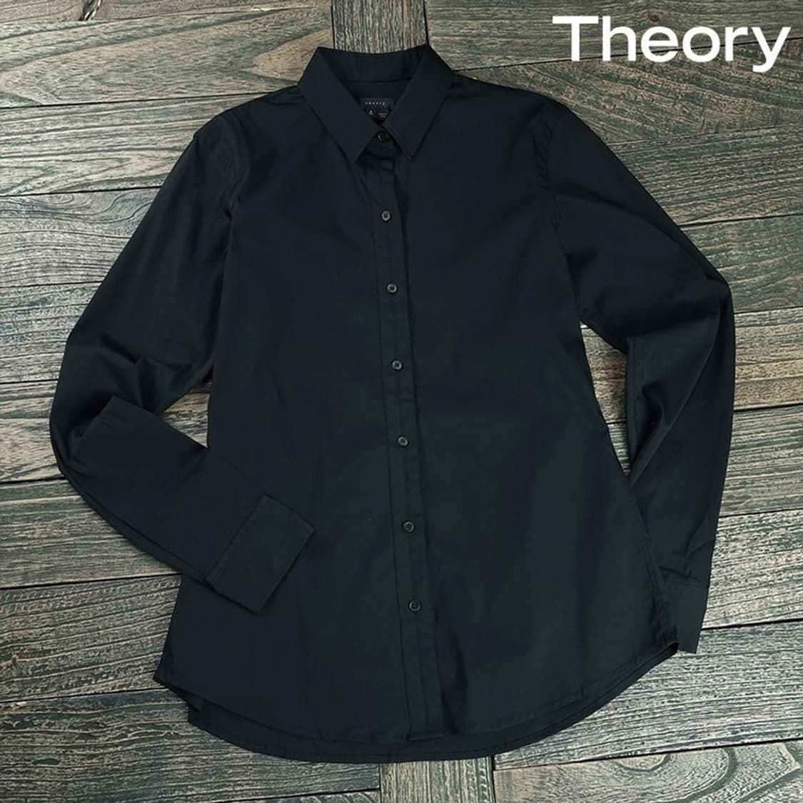 [띠어리] 슬림핏 셔츠 블랙 M19083 상품이미지1