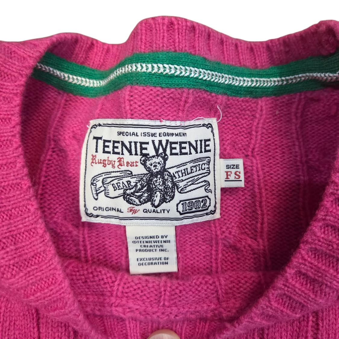 Teenie Weenie 핑크 꽈배기 니트 상품이미지5